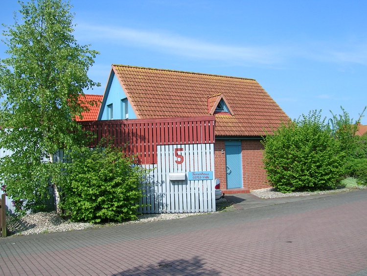 Ferienhaus Teich Eingang