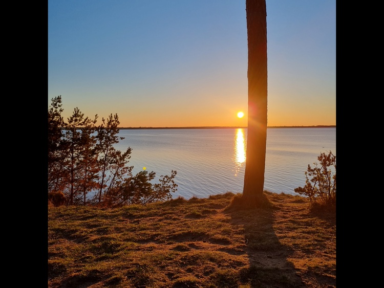 Sonnenuntergang von der Steilküste
