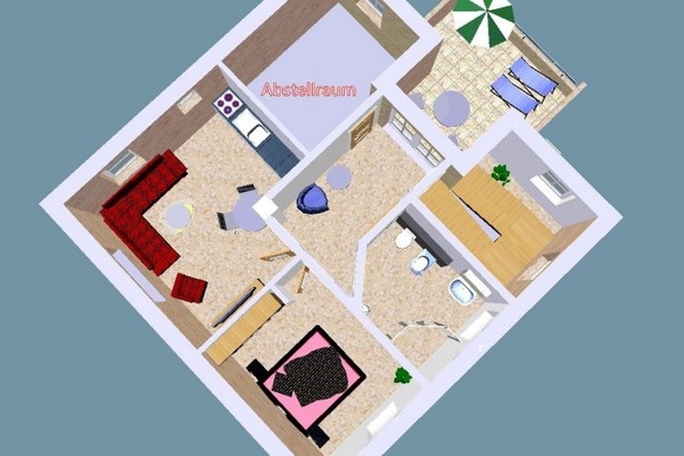 Aufteilung der Ferienwohnung