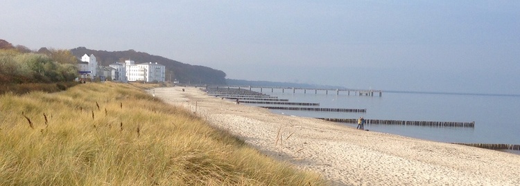 Strand vor der Unterkunft