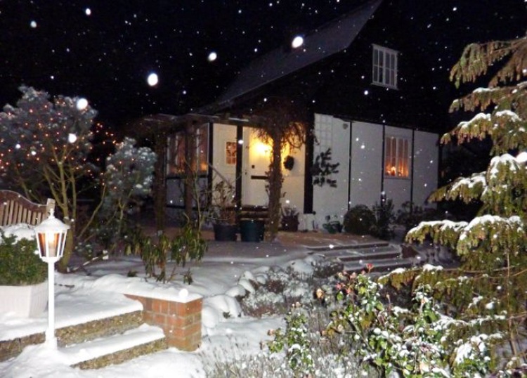 Winterzauber im Landhaus mit Kamin