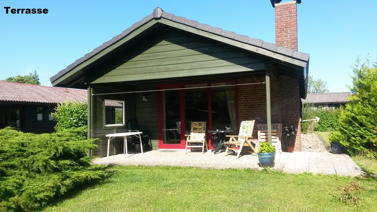 Blockhaus Terrassenansicht