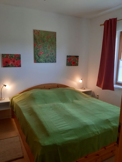 Das Schlafzimmer im Erdgeschoss