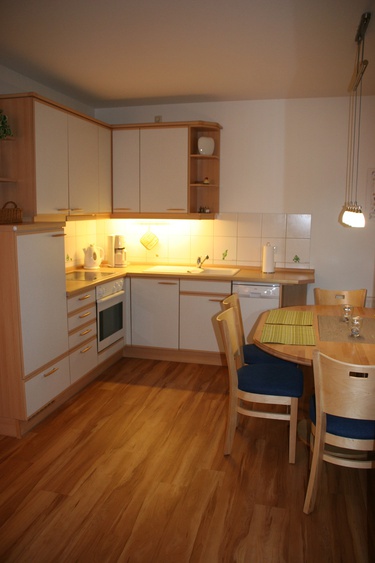 Die gut ausgestattetet Küche lässt dem Hobbykoch keine Wünsche offen