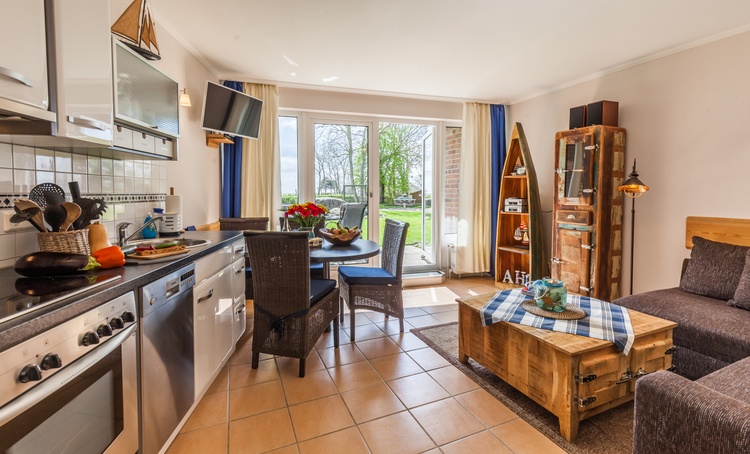 4 Sterne Terrassenwohnung in martimen Shabby-Chic