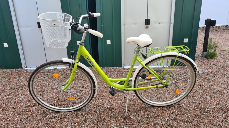 3 x 28 Damenräder sind zur kostenfreien Nutzung vorhanden