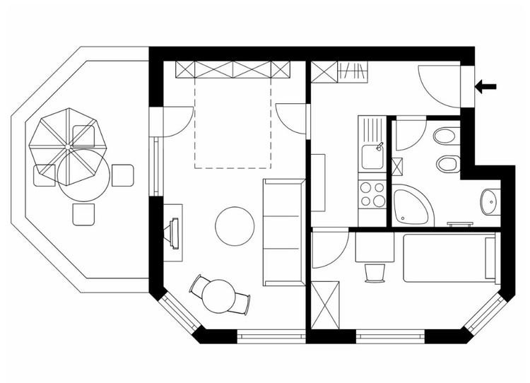 Grundriss Kleines Atelier