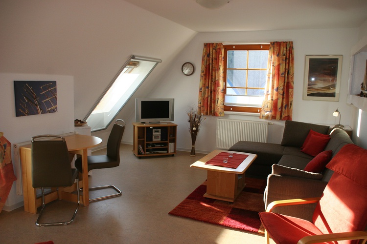 Das Loggiazimmer mit Blick auf den Bodden