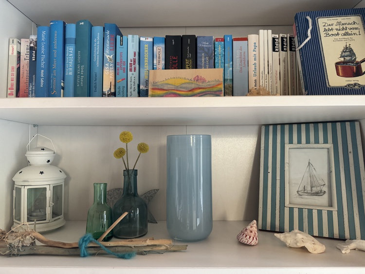 Auswahl an Büchern und DVDs