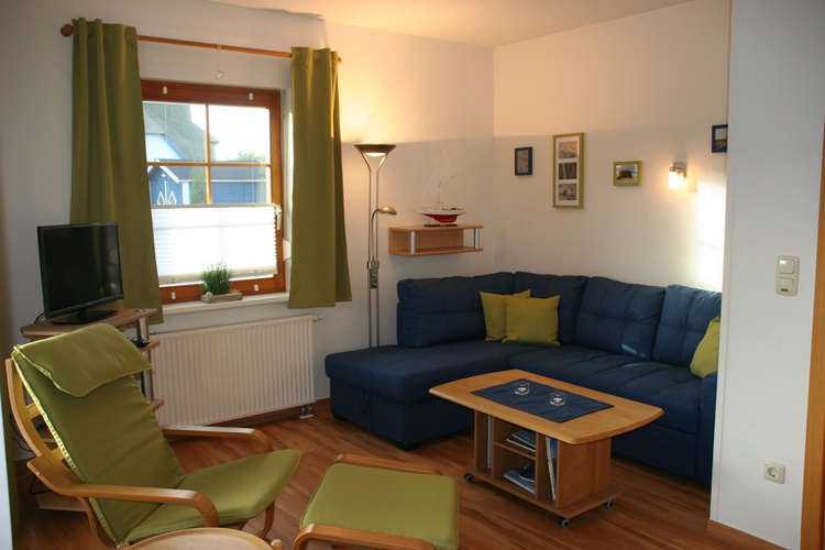 Ansicht der gemütlichen Sitzecke im Wohnzimmer