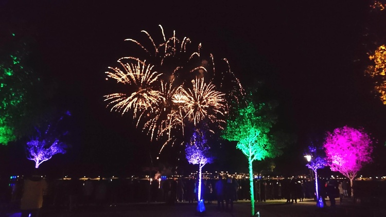 Silvester-Impression am Binnensee