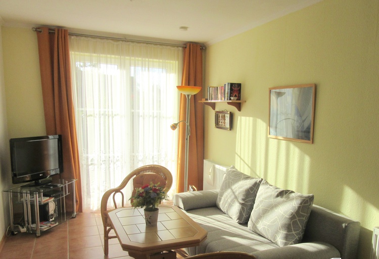 Wohnzimmer mit Schlafcouch