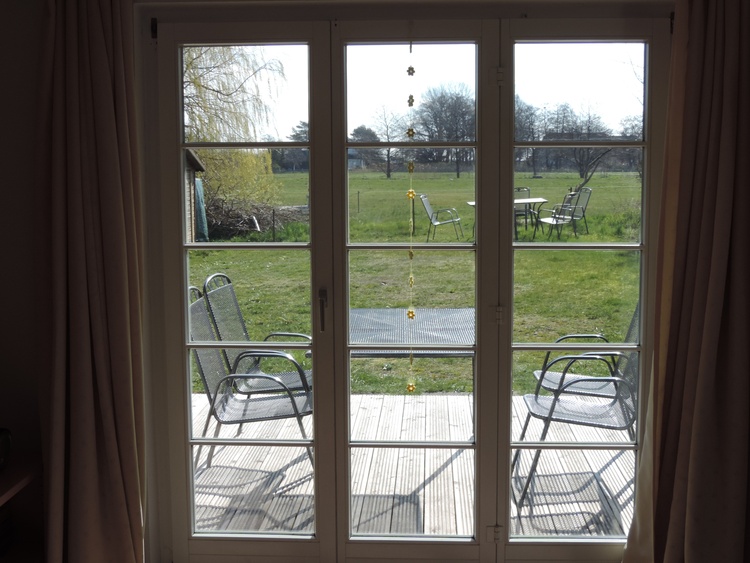 Blick aus dem Wohnzimmer