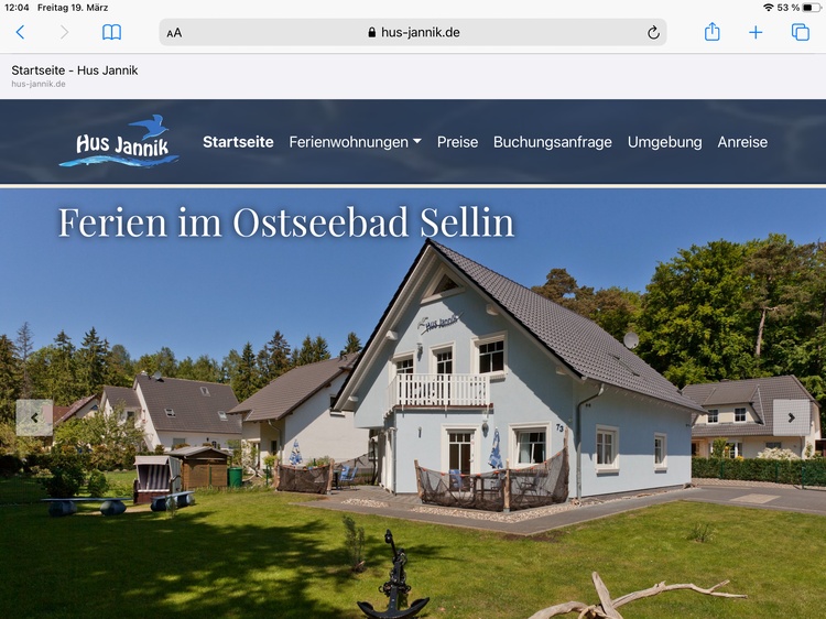 Ansicht Internetseite