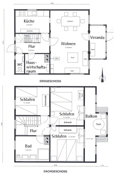 Allgäuhaus Göhren - Grundrisse Allgäuhaus Göhren - Grundrisse