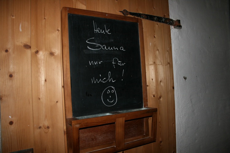 heute: Sauna! heute: Sauna!