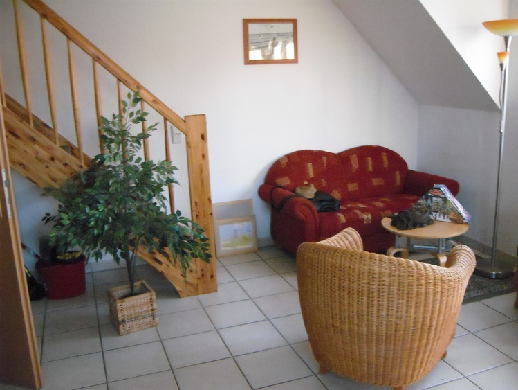 Gemütliche Sitzecke/Aufgang zum Studio Gemütliche Sitzecke/Aufgang zum Studio