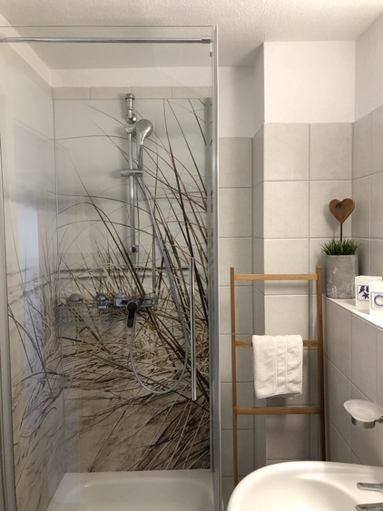 Badezimmer, Teilansicht Dusche Badezimmer, Teilansicht Dusche